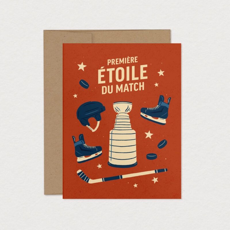 Carte de souhaits A2 – Première étoile du match