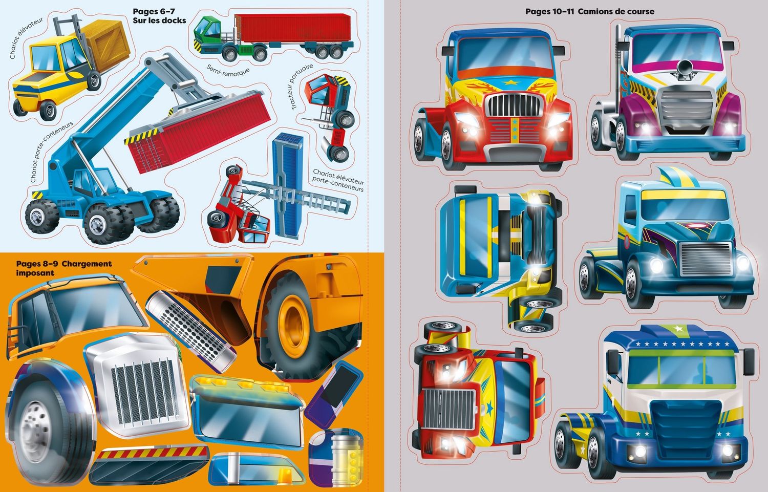 Mes super autocollants / Les camions