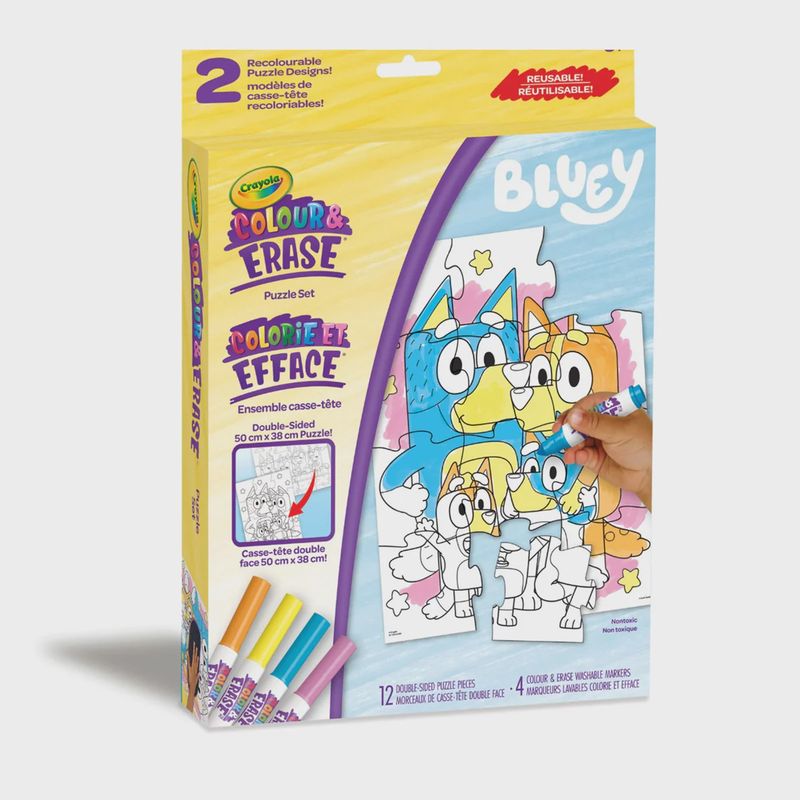 Colorie et efface / Ensemble de casse-tête réutilisable