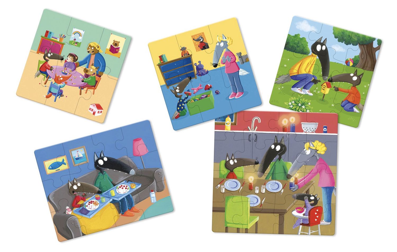 P&#39;tit Loup / Mes 5 puzzles évolutifs
