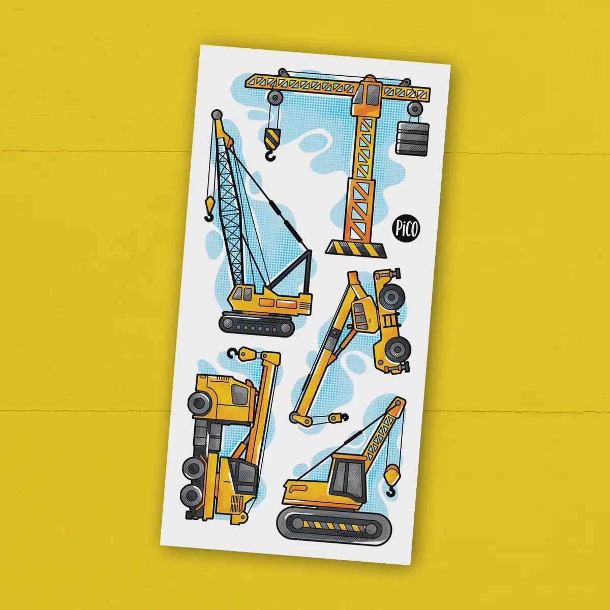 Tatouage Temporaire - Grues du chantier