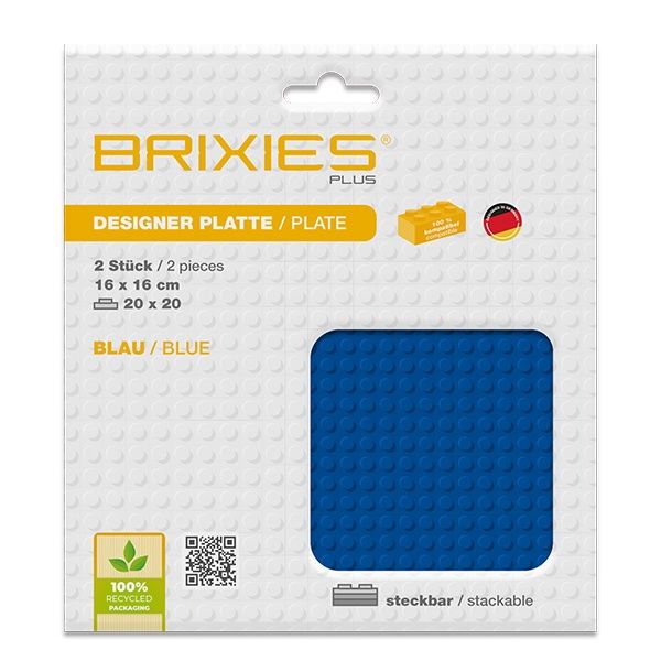 Plaque de base 16cm x 16cm / Bleu