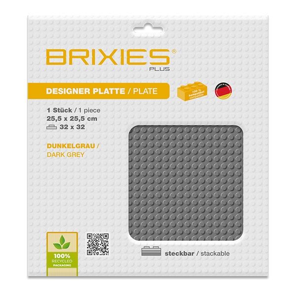 Plaque de base 25cm x 25cm / Gris foncé