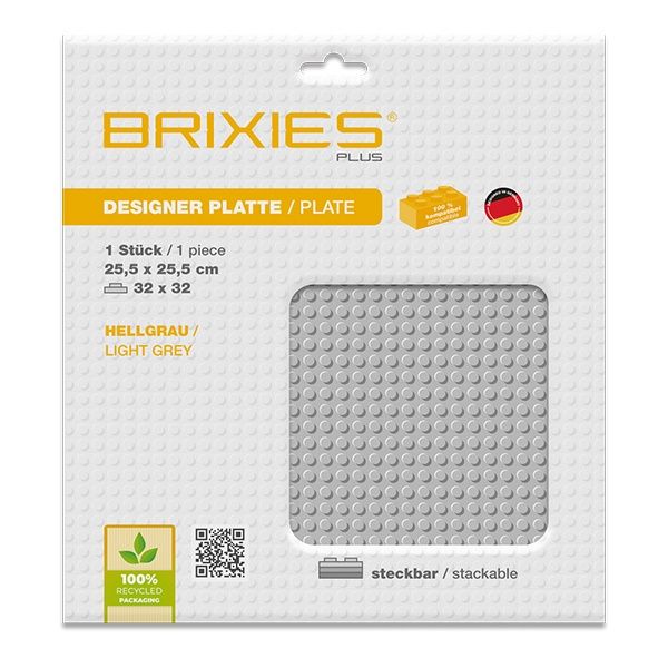 Plaque de base 25cm x 25cm / Gris clair