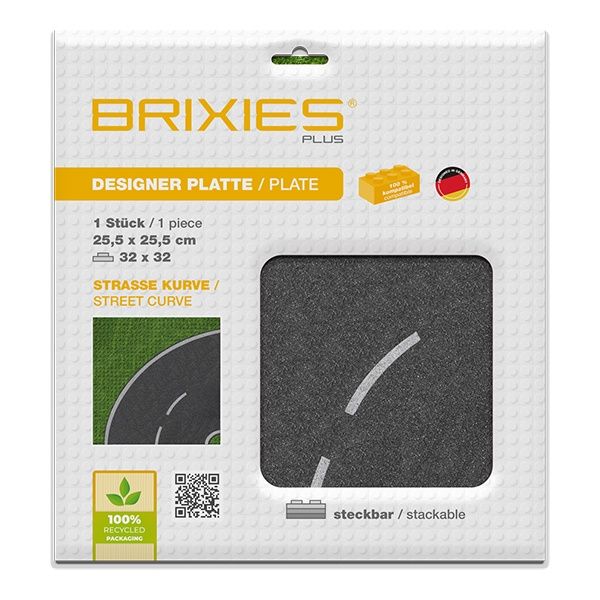 Plaque à motif 25cm x 25cm / Rue courbe