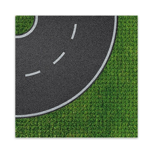 Plaque à motif 25cm x 25cm / Rue courbe