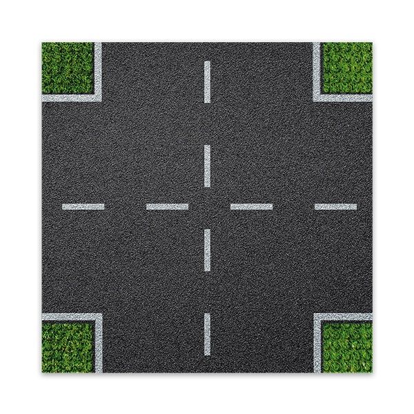 Plaque à motif 25cm x 25cm / Croisement de rues