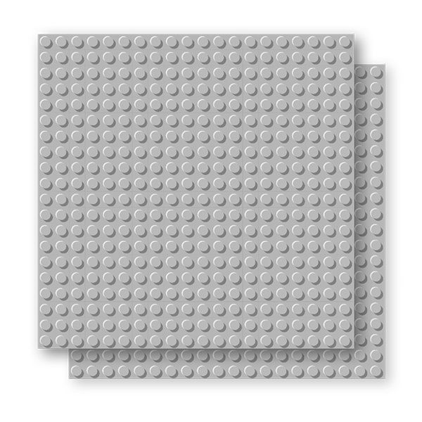 Plaque de base 16cm x 16cm / Gris clair