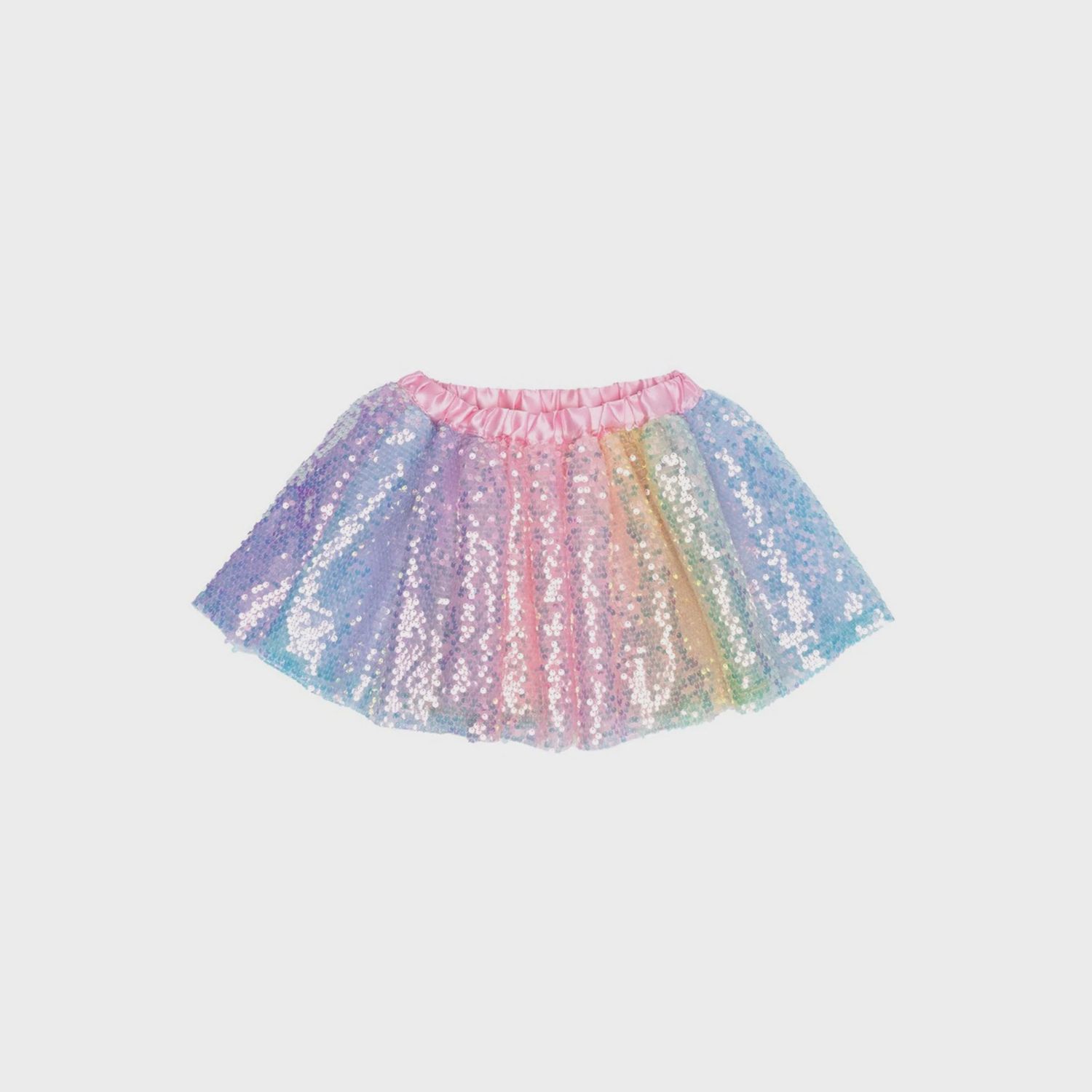 Jupe en paillettes arc-en-ciel (4-6)
