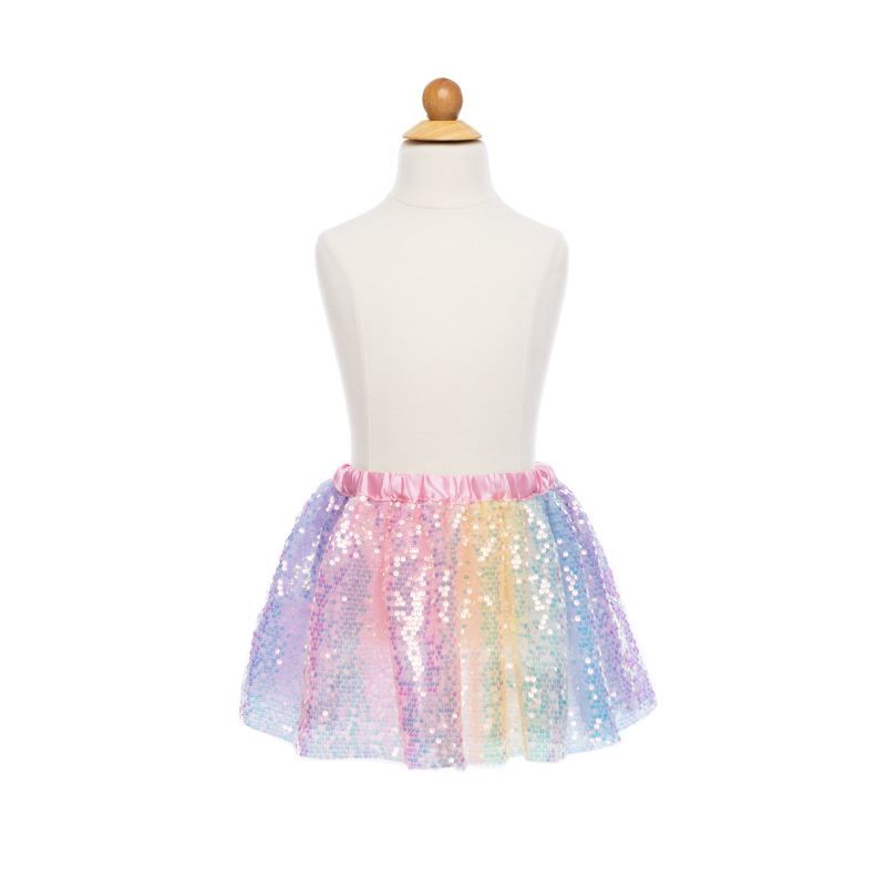 Jupe en paillettes arc-en-ciel (4-6)