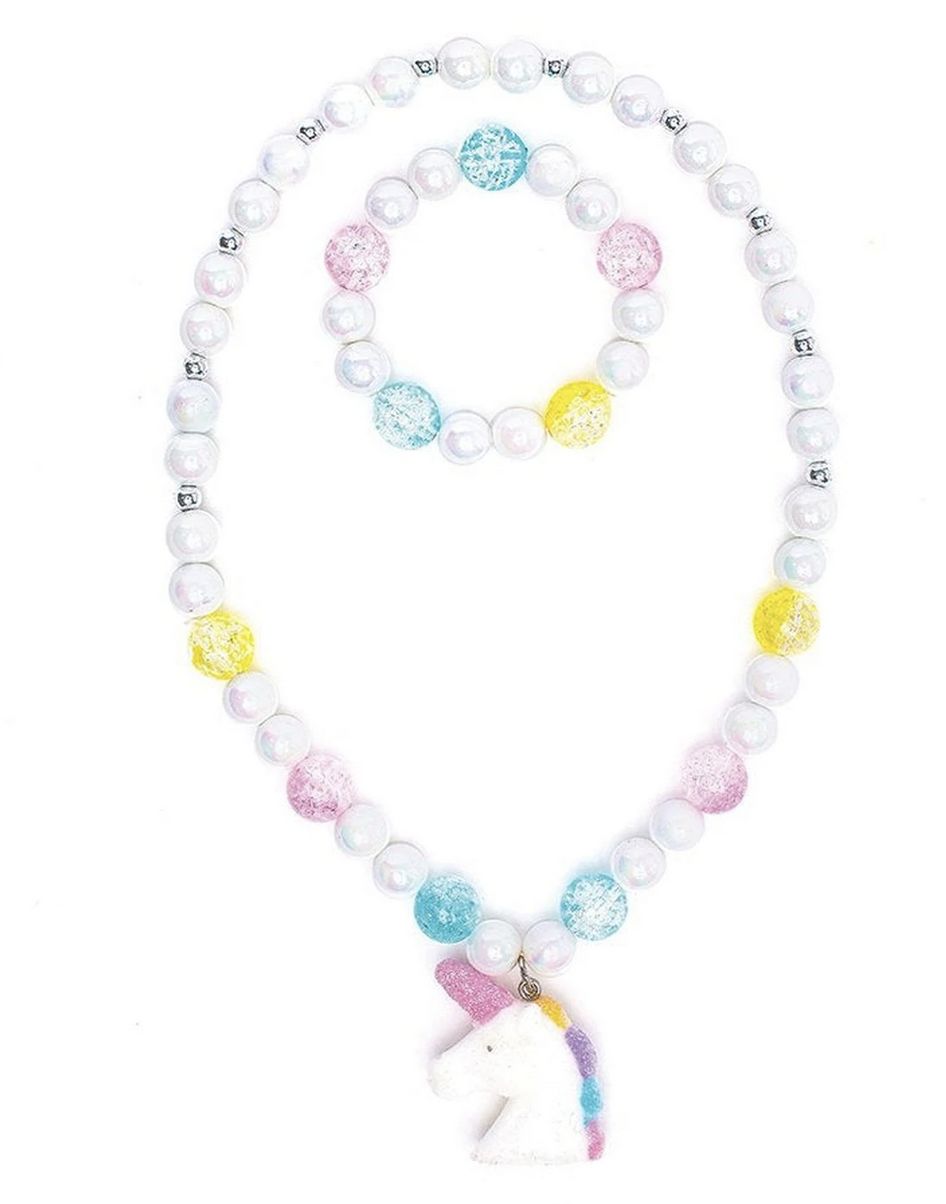 Collier Licorne 3D et bracelet