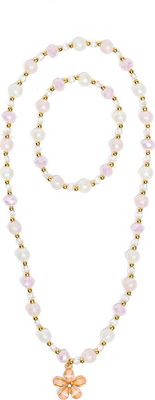 Ensemble Collier et Bracelet Fleur
