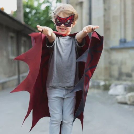 Costume Ailes souple araignée avec masque (4-6)