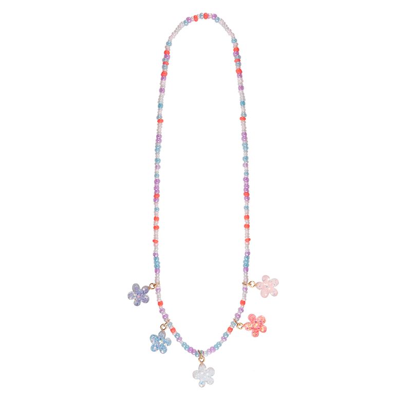 Collier de fleurs scintillant