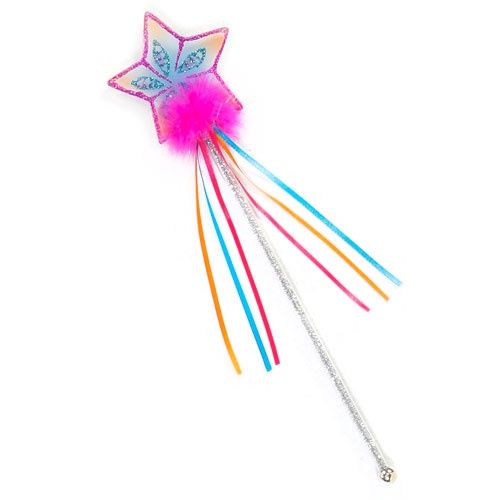 Baguette arc-en-ciel avec paillettes rose