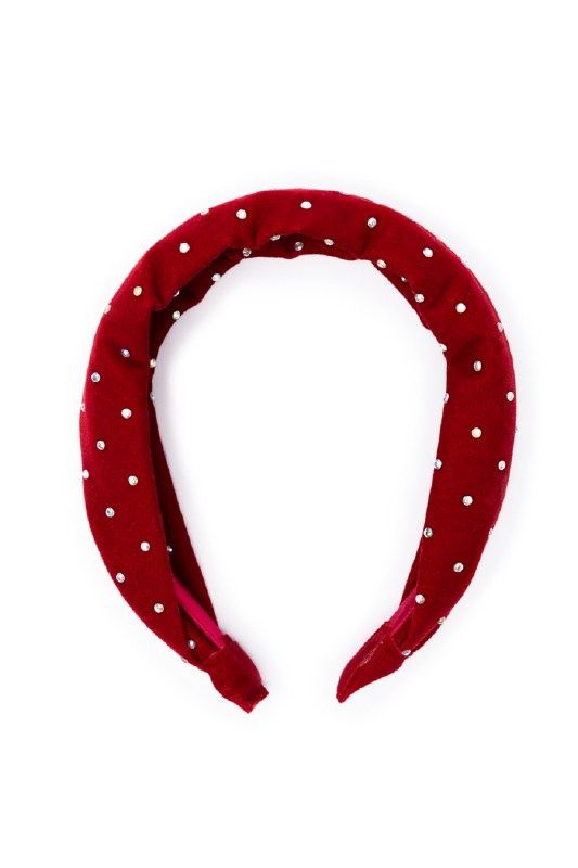 Serre-tête rouge velour