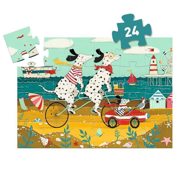 Puzzle silhouette / Ollie, le dalmatien (24 mcx)