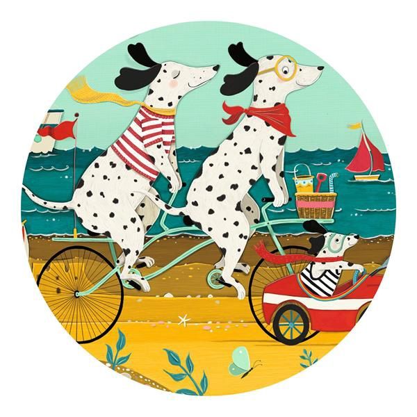 Puzzle silhouette / Ollie, le dalmatien (24 mcx)