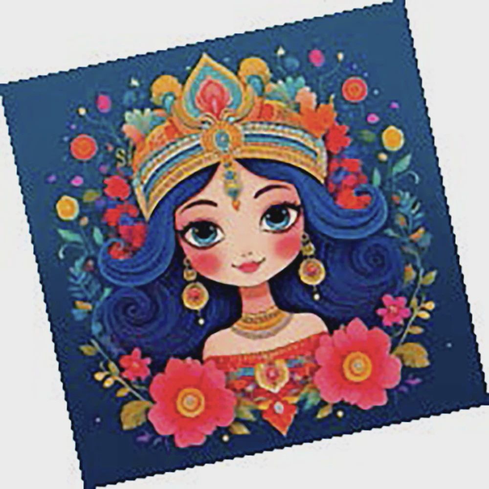 Artissimo / Tableaux sable &amp; dorures Princesses indiennes