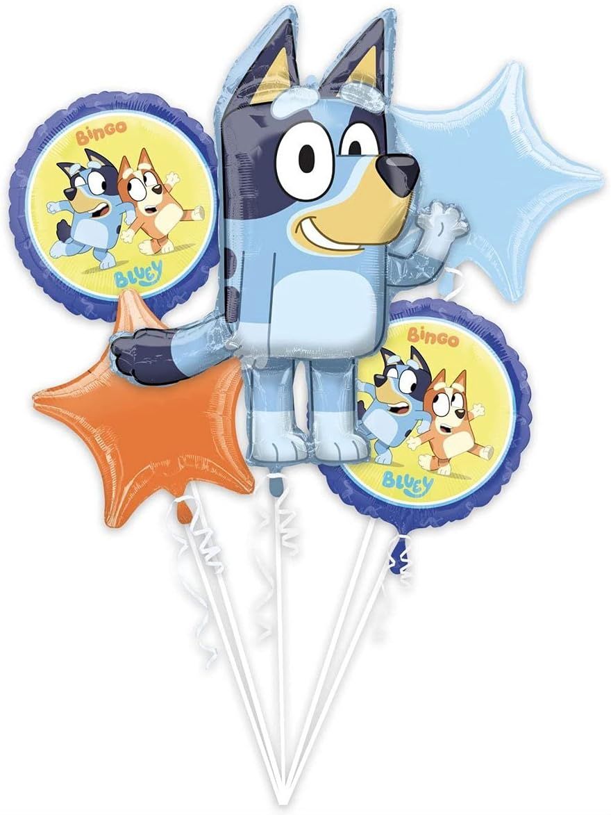 Bouquet de ballons en aluminium Bluey