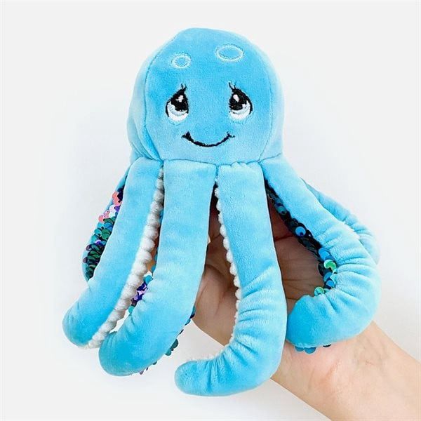 Mini peluche sensorielle / Pieuvre bleue