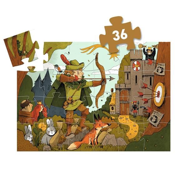 Puzzle silhouette / Robin des bois (36 mcx)