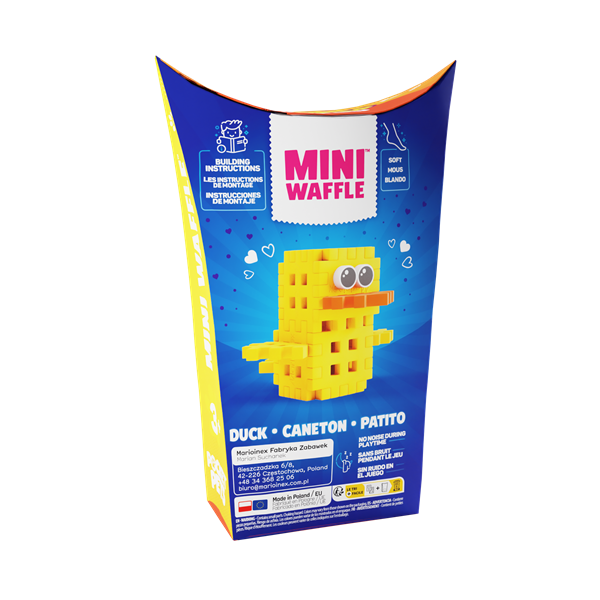 Mini Waffle - Animaux de poche : Canard (16 pcs)