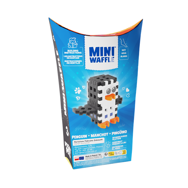 Mini Waffle - Animaux de poche : Pingouin (17 pcs)