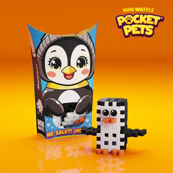 Mini Waffle - Animaux de poche : Pingouin (17 pcs)