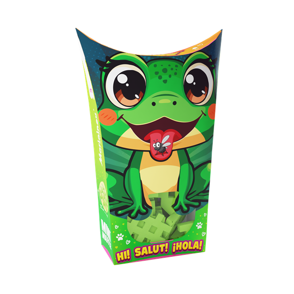 Mini Waffle - Animaux de poche : Grenouille (34 pcs)