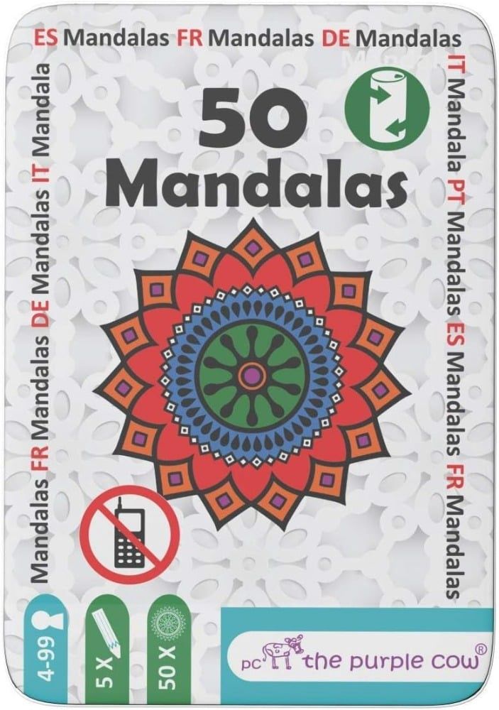 50 To Go - Ensemble de coloriage Mandalas