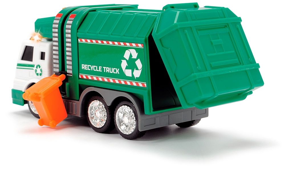 City Heroes - Camion de recyclage Sons et lumières (15 cm)