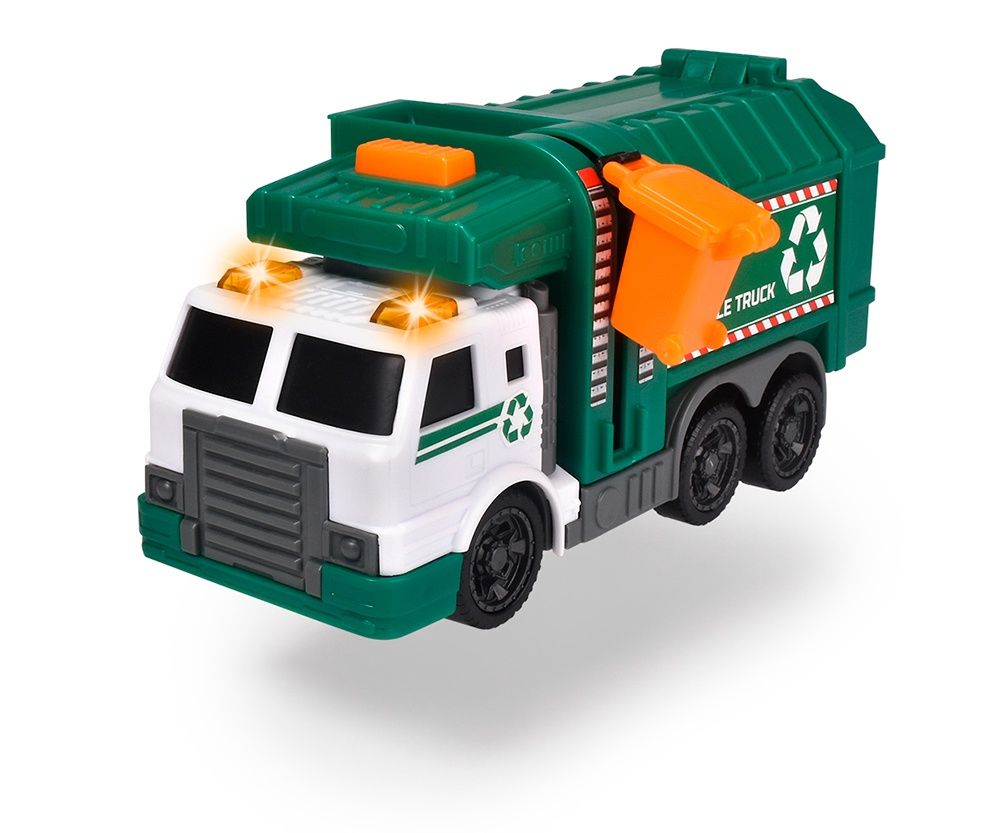 City Heroes - Camion de recyclage Sons et lumières (15 cm)