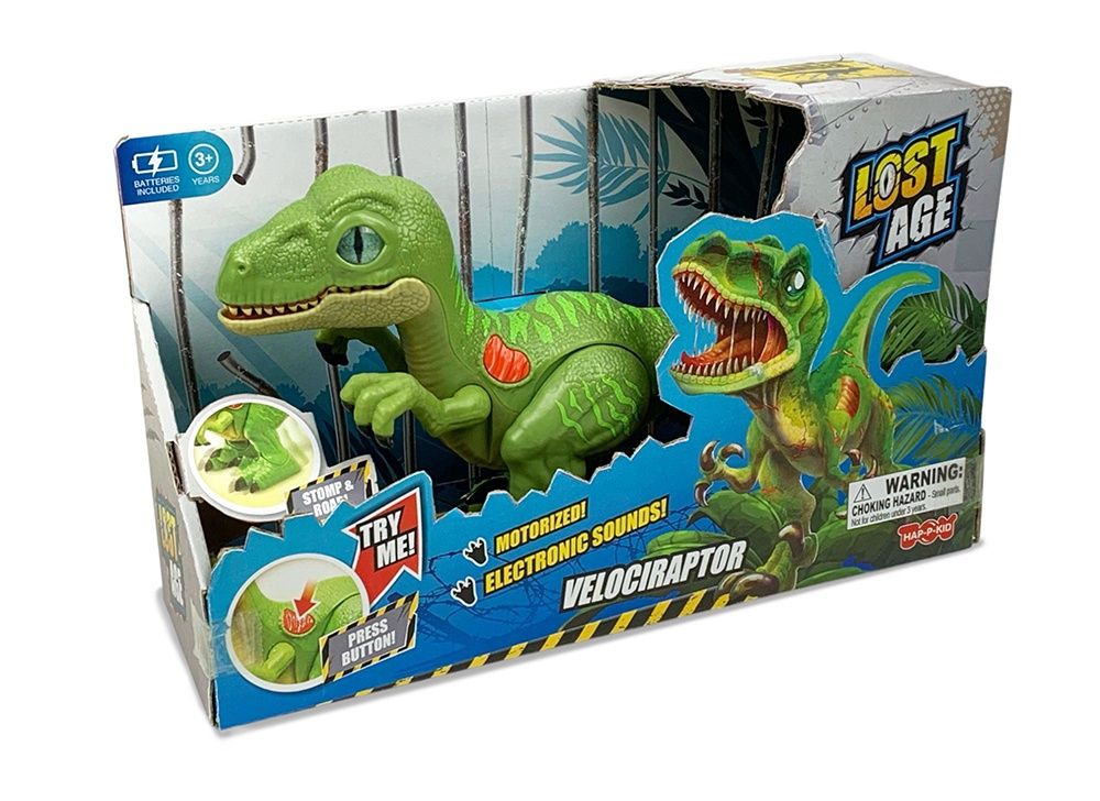 Lost Age - Dinosaure motorisé Vélociraptor (26 cm)