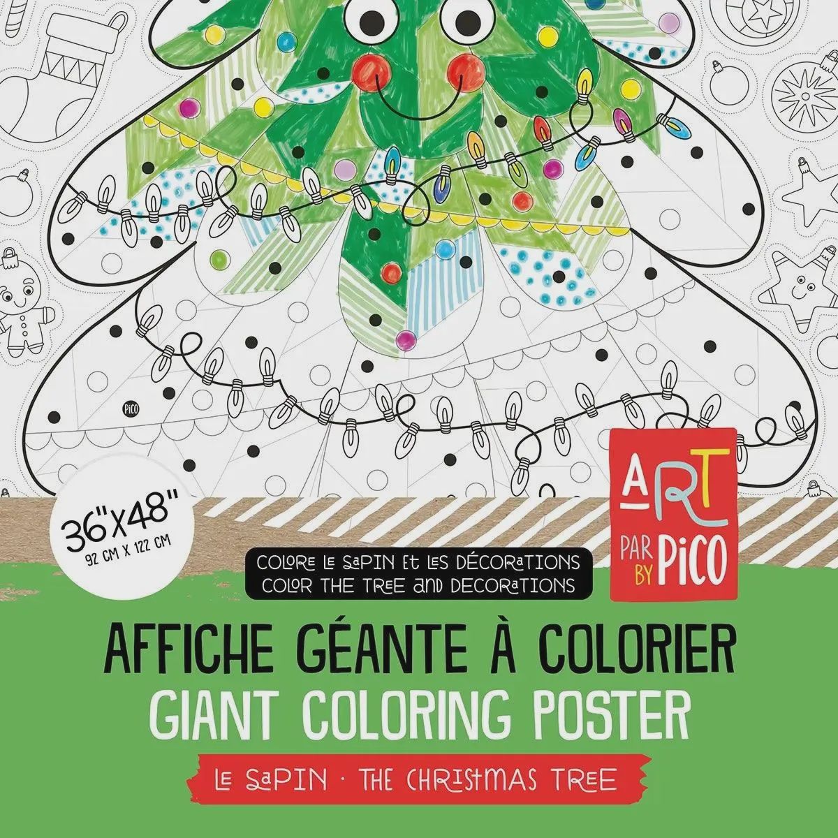 Coloriage géant / Le sapin