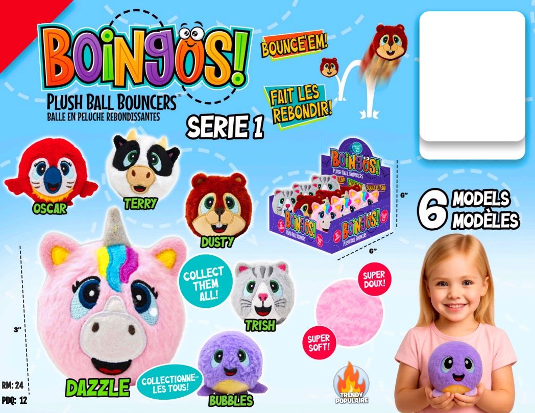Peluches rebondissantes Boingos! - Série 1
