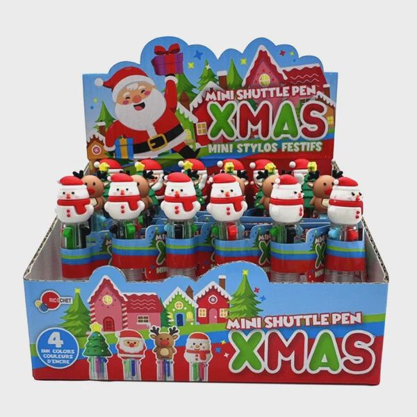 Mini stylo avec figurine de Noël