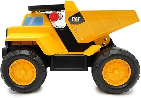 CAT / Play and ride - camion à benne basculante en acier 2 en 1 avec lumières et sons