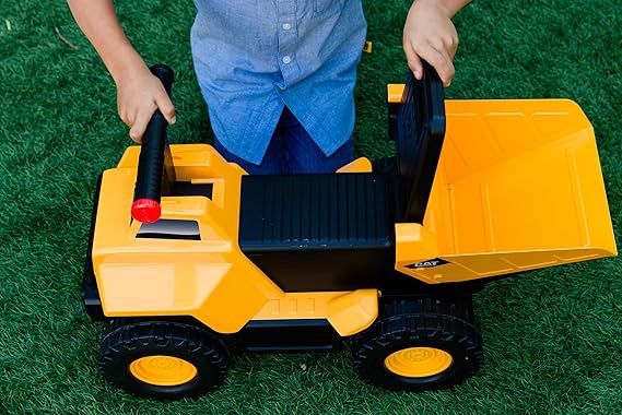 CAT / Play and ride - camion à benne basculante en acier 2 en 1 avec lumières et sons