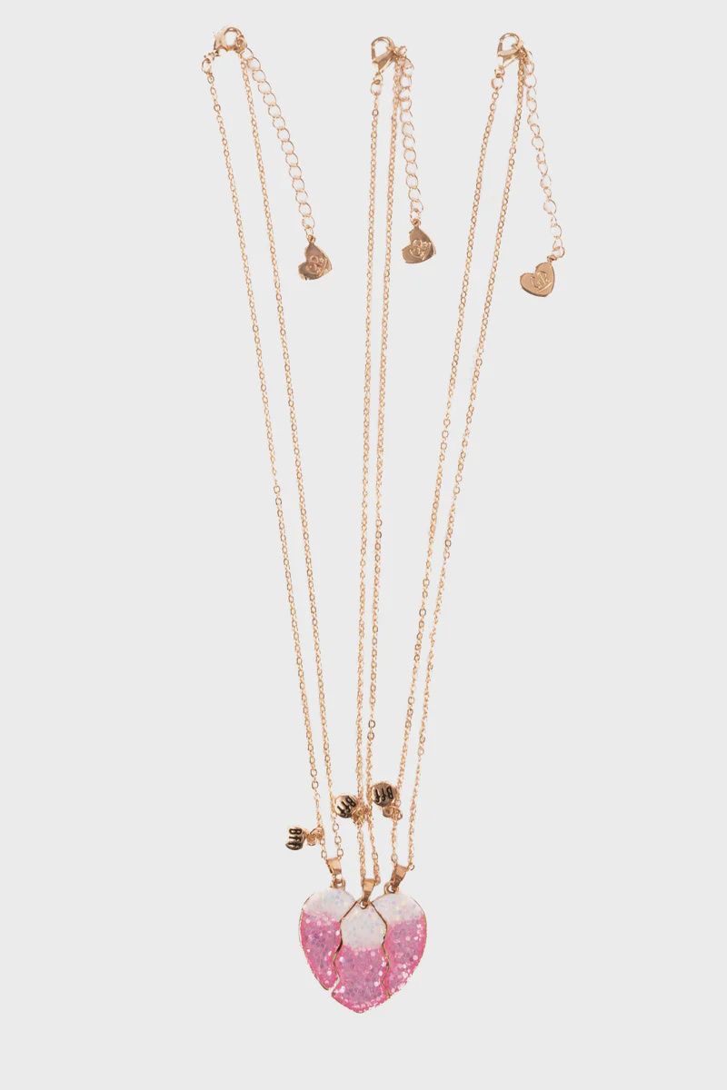 Collier best friend pour 3 amis