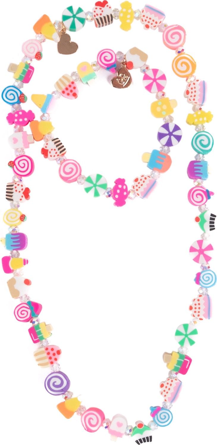 Ensemble collier et bracelet - Douceurs   2 pièces