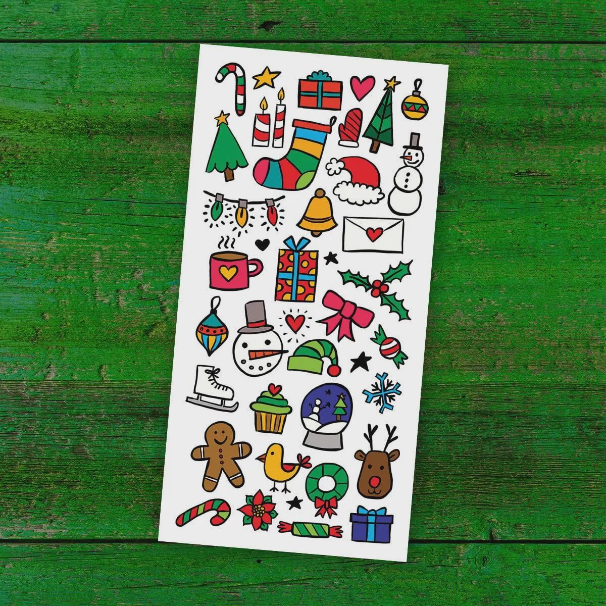 Tatouage Temporaire - Les doodles de Noël / Christmas Doodles