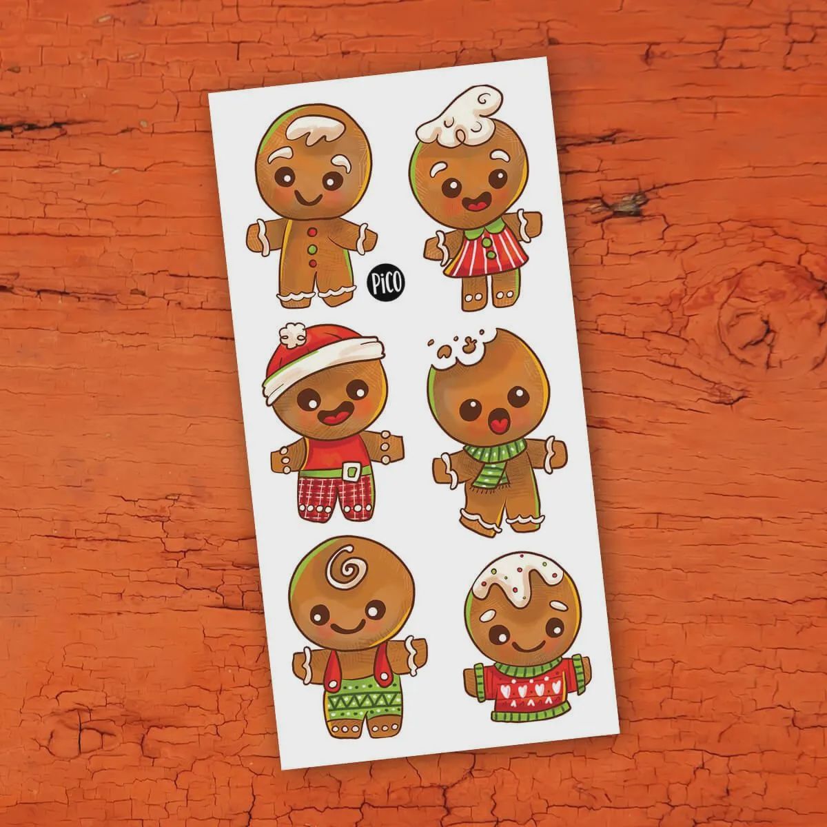 Tatouage Temporaire - Les pains d’épices / Gingerbreads