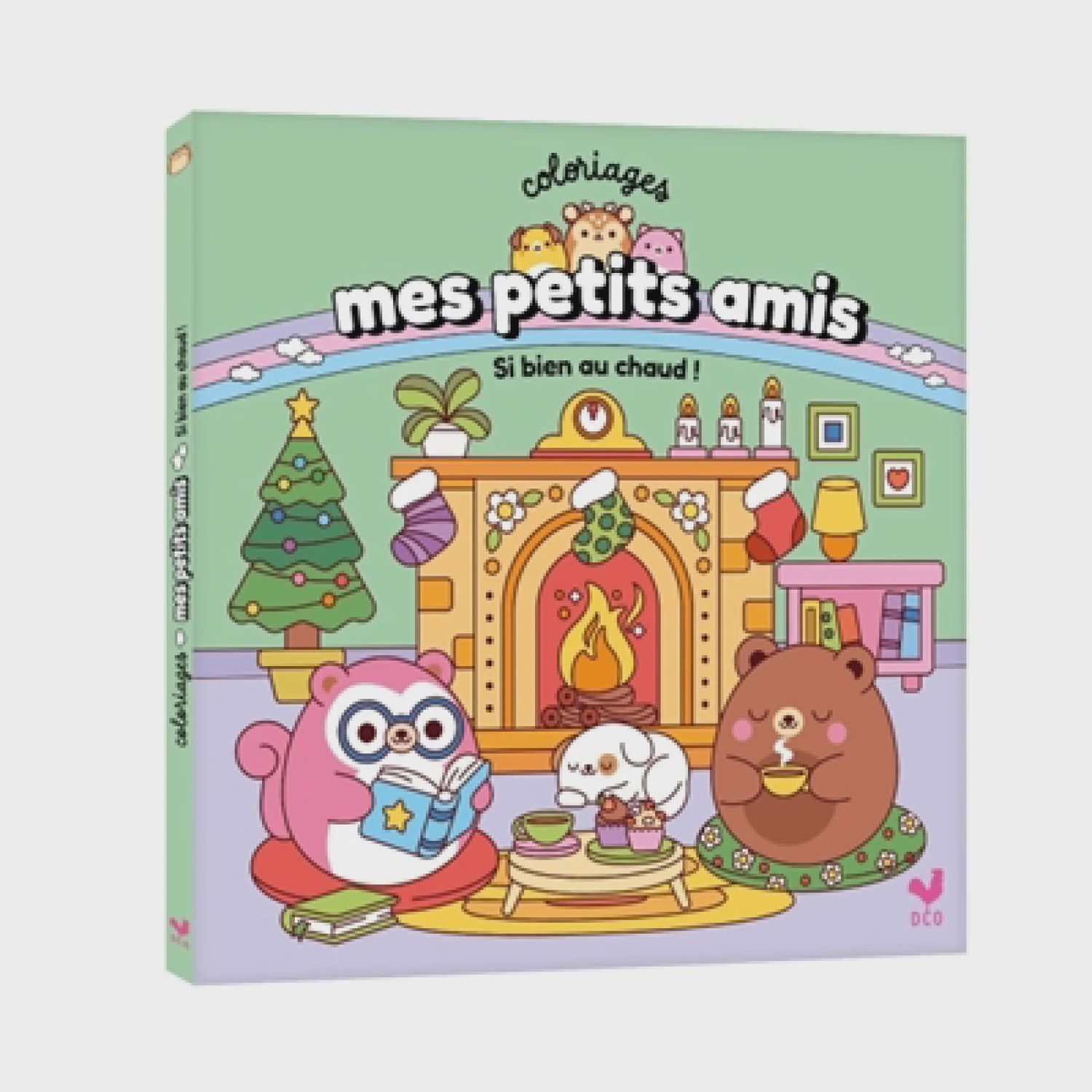 Coloriages mes petits amis : Si bien au chaud !