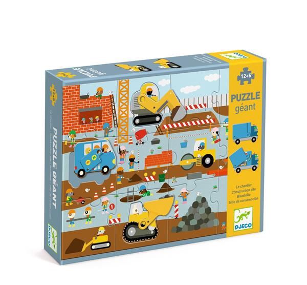 Puzzle Géant / Le chantier - 12pcs + 5pcs