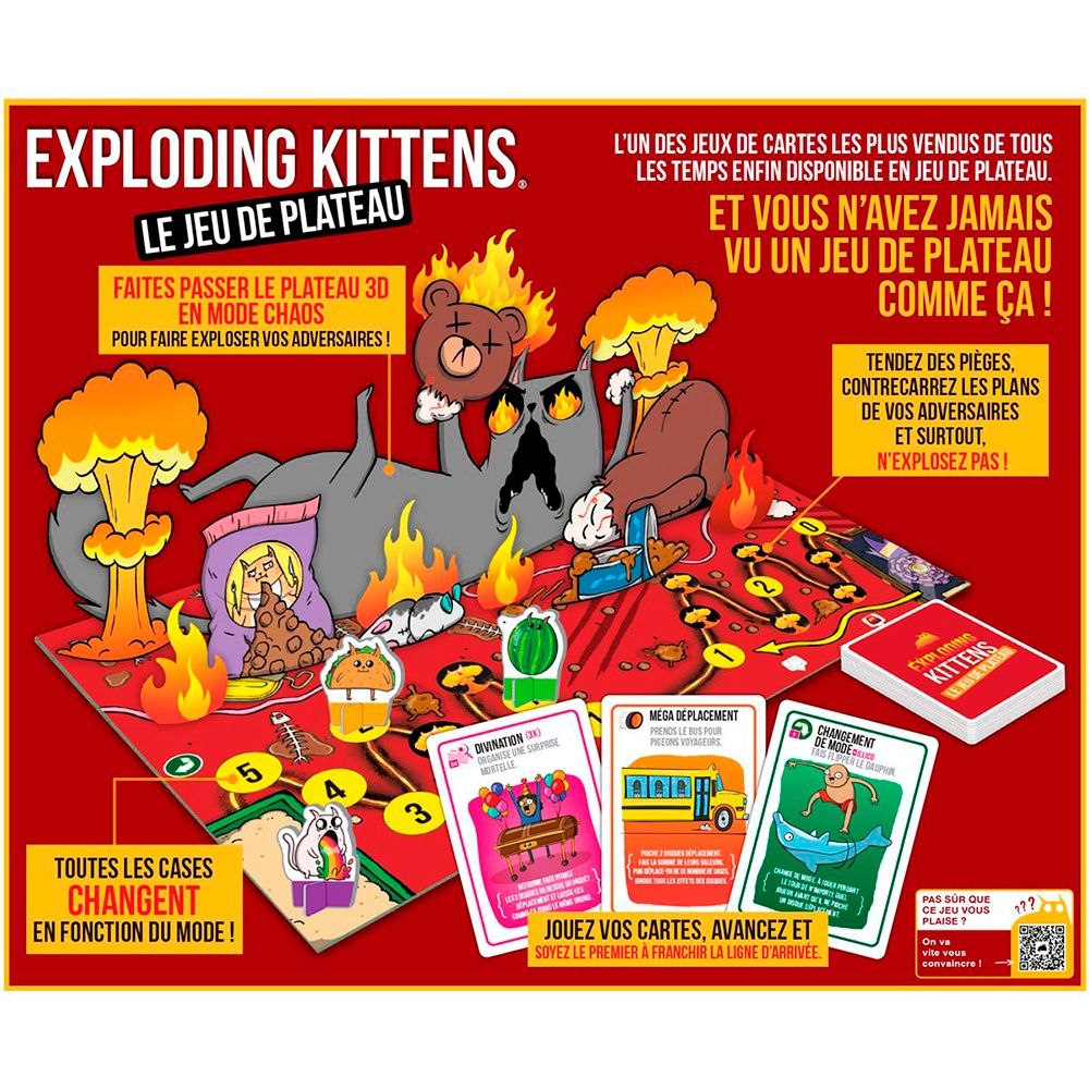 Jeu Exploding kittens - Le jeu de plateau (Fr)