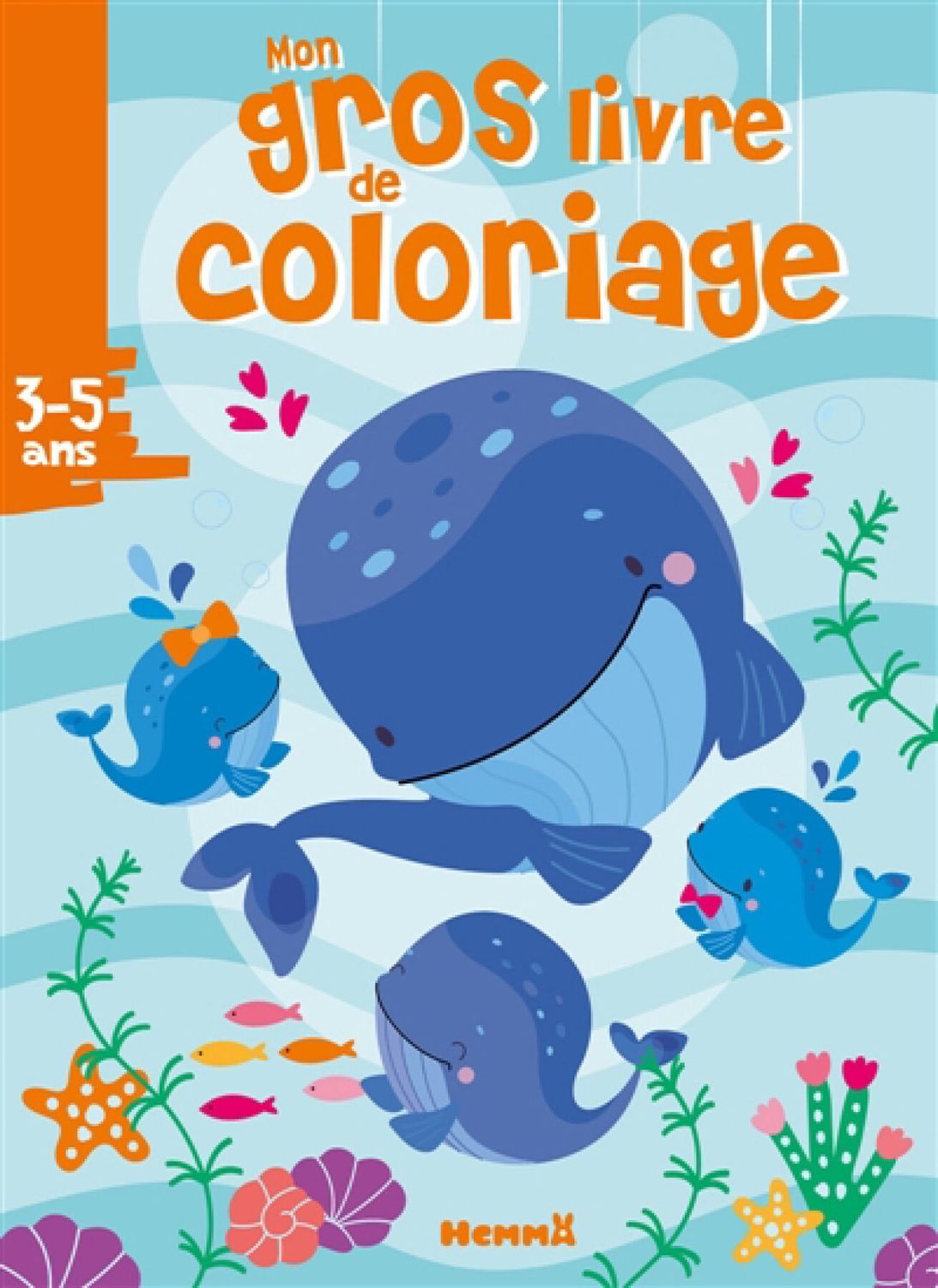 Mon gros livre de coloriage / Baleines