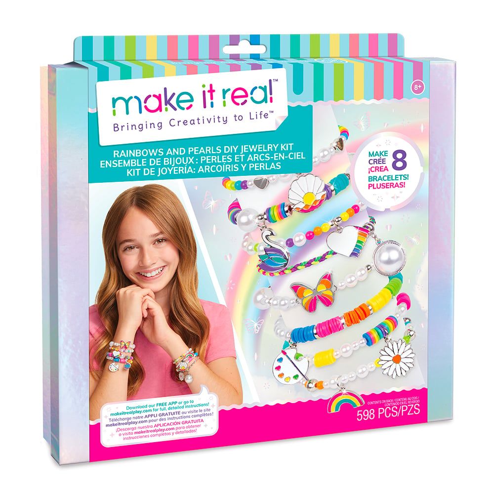 Make it Real - Ensemble de bijoux perles et arc-en-ciel