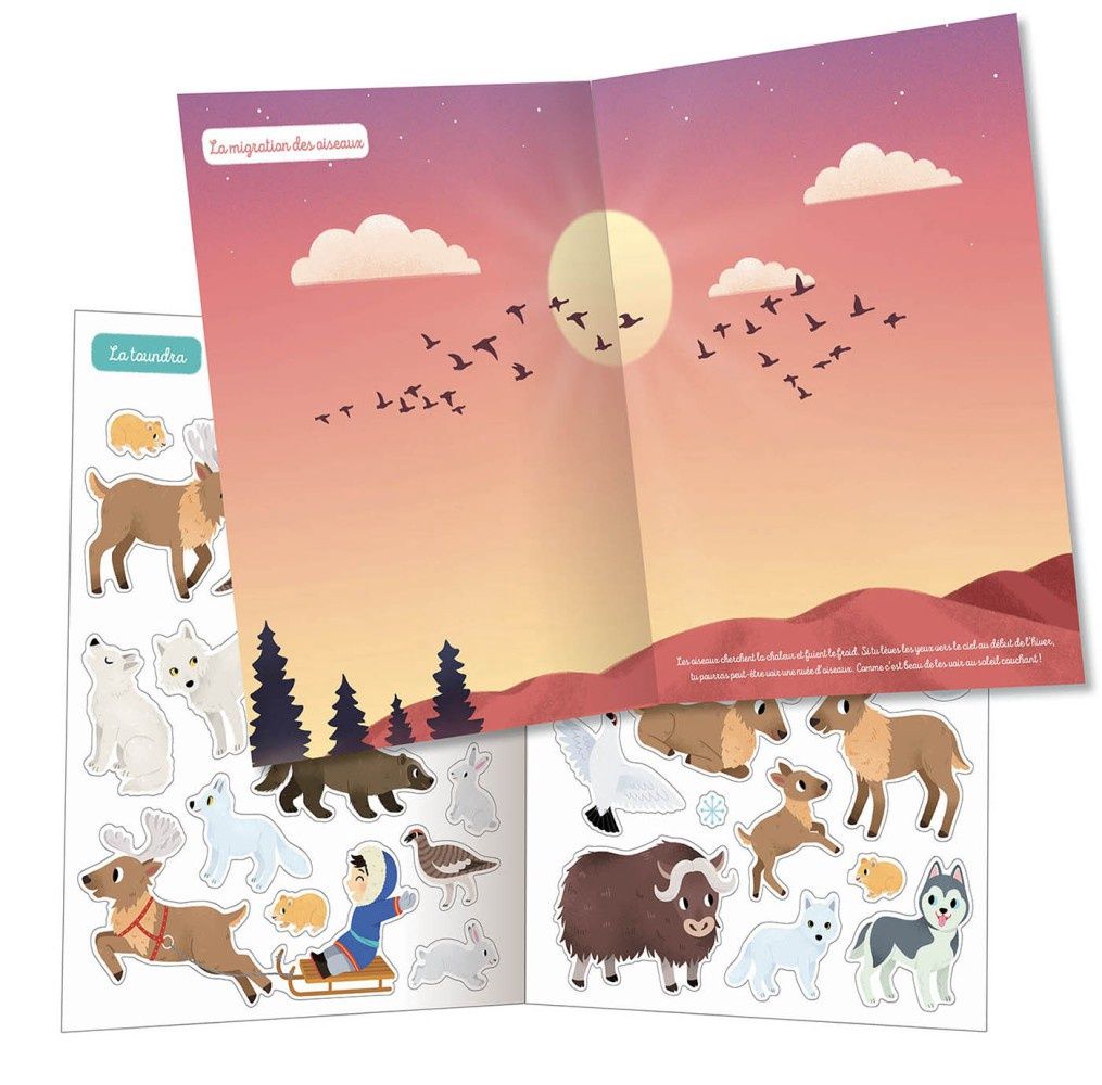 500 autocollants en hiver