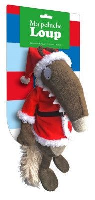 Ma peluche Loup habillée - Noël